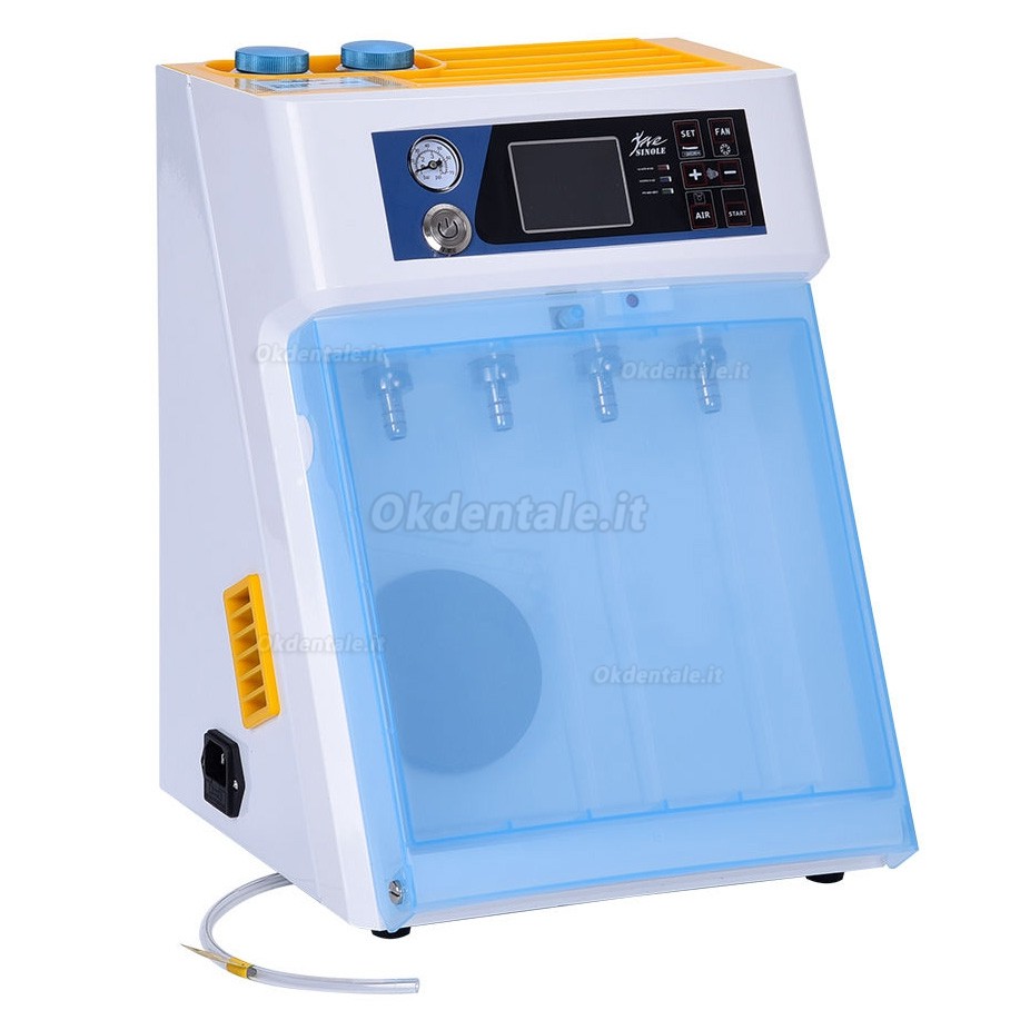 Sistema automatico di pulizia e lubrificazione odontoiatrici